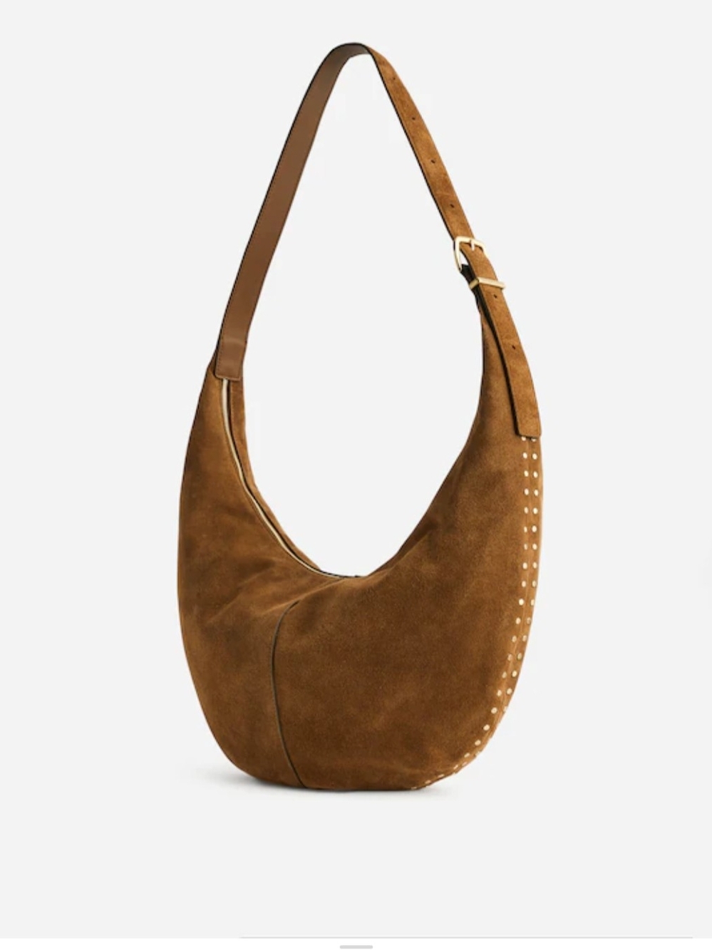 Madewell Suede Crescent Hobo Bag in Brown